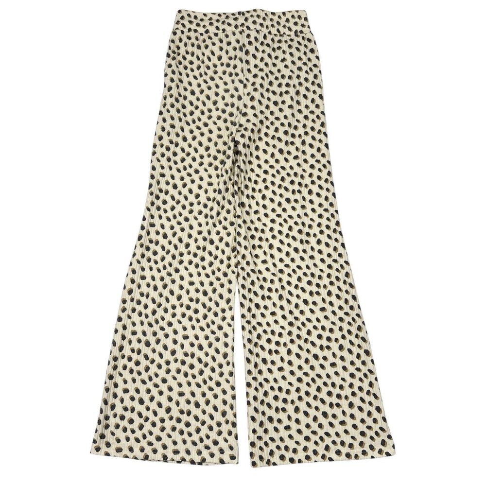 Beach Riot Hailey Pants Size Small Cheetah Print Wide Leg Relaxed Lounge Cropped - Picture 3 of 8